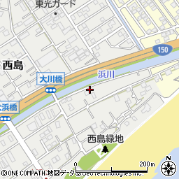 静岡県静岡市駿河区西島1190-3周辺の地図