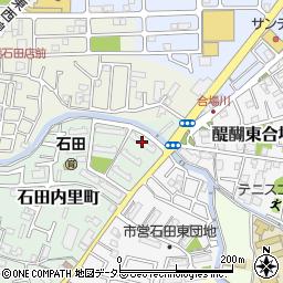 石田西市営住宅周辺の地図