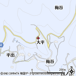 京都府宇治市東笠取大平周辺の地図