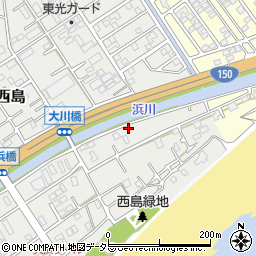 静岡県静岡市駿河区西島1190-2周辺の地図