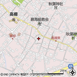 愛知県安城市高棚町郷378周辺の地図