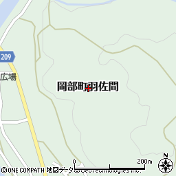 静岡県藤枝市岡部町羽佐間周辺の地図