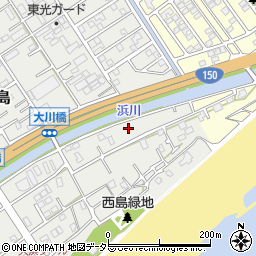 静岡県静岡市駿河区西島1159-1周辺の地図