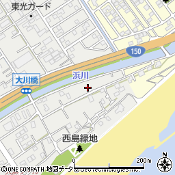 静岡県静岡市駿河区西島1170-1周辺の地図