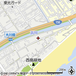 静岡県静岡市駿河区西島1171周辺の地図