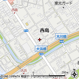 静岡県静岡市駿河区西島707周辺の地図