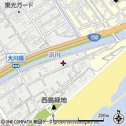 静岡県静岡市駿河区西島1175周辺の地図