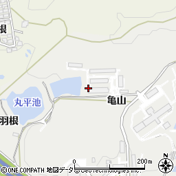愛知県岡崎市丸山町（奥白羽根）周辺の地図