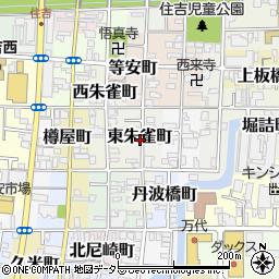 京都府京都市伏見区東朱雀町周辺の地図