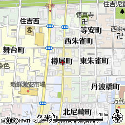 〒612-8332 京都府京都市伏見区樽屋町の地図