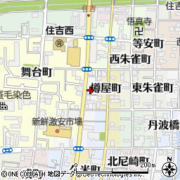 京都府京都市伏見区西大黒町周辺の地図