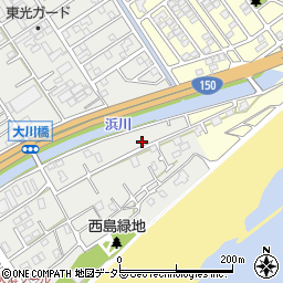 静岡県静岡市駿河区西島1178-3周辺の地図