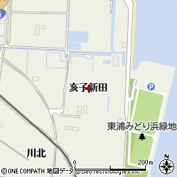 愛知県知多郡東浦町藤江亥子新田周辺の地図