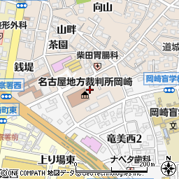 愛知県岡崎市明大寺町（奈良井）周辺の地図