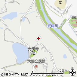 兵庫県三田市大畑213周辺の地図