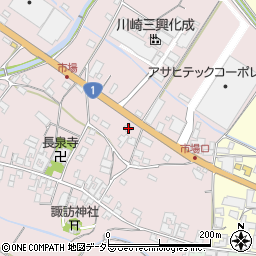 滋賀県甲賀市土山町市場413周辺の地図
