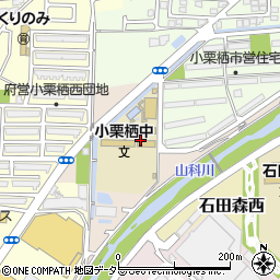 〒601-1438 京都府京都市伏見区石田川向の地図