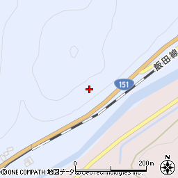 愛知県新城市富栄岩下周辺の地図