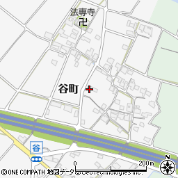 兵庫県加西市谷町周辺の地図