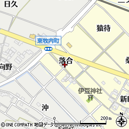 愛知県岡崎市渡町落合31周辺の地図