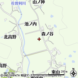 兵庫県宝塚市上佐曽利周辺の地図