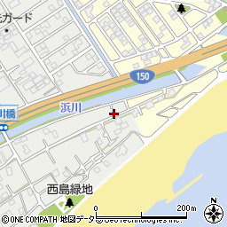 静岡県静岡市駿河区西島1201周辺の地図