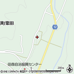 広島県庄原市東城町粟田1372周辺の地図