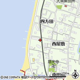 愛知県知多市大草四方田61周辺の地図