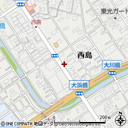 静岡県静岡市駿河区西島702-1周辺の地図