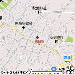 愛知県安城市高棚町郷439周辺の地図