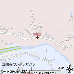 西海道周辺の地図