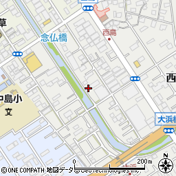 静岡県静岡市駿河区西島814周辺の地図