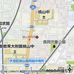 桃山会館周辺の地図
