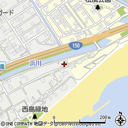 静岡県静岡市駿河区西島1204周辺の地図