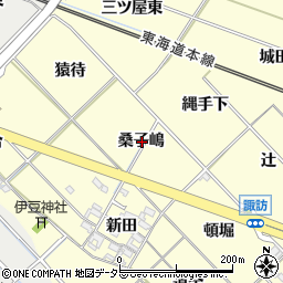 愛知県岡崎市渡町桑子嶋周辺の地図
