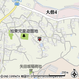 愛知県知多市大興寺里周辺の地図