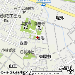 愛知県岡崎市上佐々木町蓮池17周辺の地図