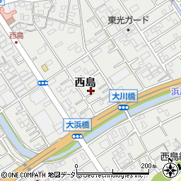 静岡県静岡市駿河区西島688-6周辺の地図