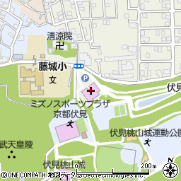京都市伏見北堀公園地域体育館周辺の地図
