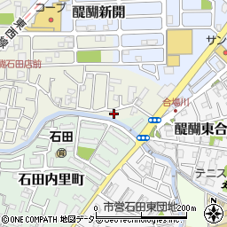 京都府京都市伏見区石田大受町6-2周辺の地図