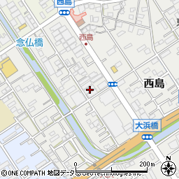 静岡県静岡市駿河区西島805周辺の地図