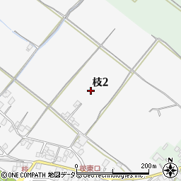 滋賀県大津市枝2丁目6周辺の地図