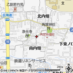 京都府長岡京市井ノ内南内畑51-1周辺の地図