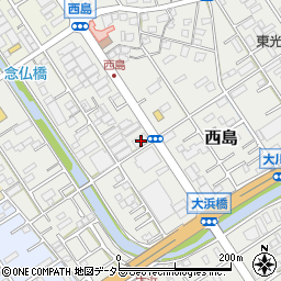 静岡県静岡市駿河区西島770周辺の地図