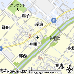 愛知県岡崎市島坂町岸波27周辺の地図