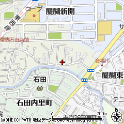 京都府京都市伏見区石田大受町9-26周辺の地図
