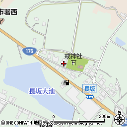 兵庫県三田市長坂155周辺の地図
