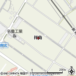 愛知県安城市安城町祥南周辺の地図