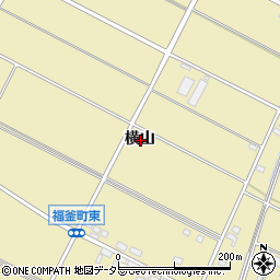 愛知県安城市福釜町横山周辺の地図