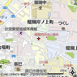 〒601-1343 京都府京都市伏見区醍醐下山口町の地図